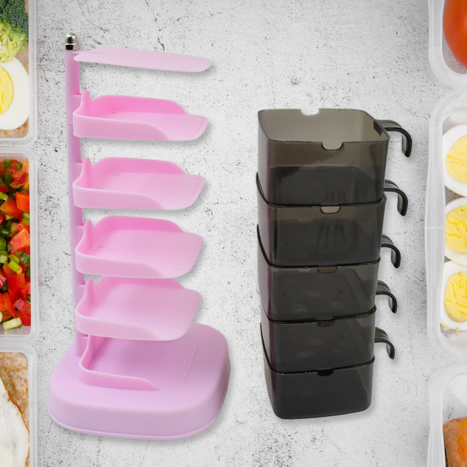 5 Section Seasoning Box With 5 Spoon 5 Section Seasoning Box With 5 Spoon